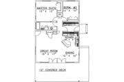 Modern Style House Plan - 2 Beds 1 Baths 1120 Sq/Ft Plan #117-244 