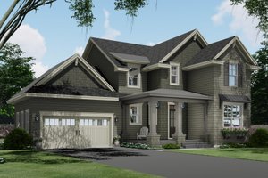Exterior - Front Elevation 4 for Traditional House Plan #51-1195 - 3 bed, 2.5 bath