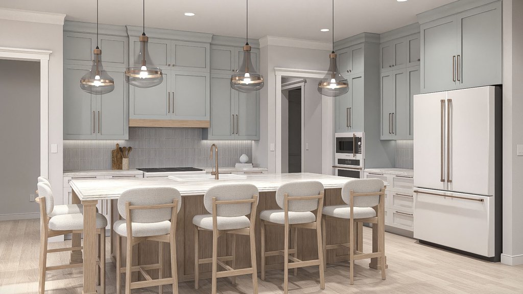 Interior - Kitchen for Traditional House Plan #455-787 - 4 bed, 4 bath