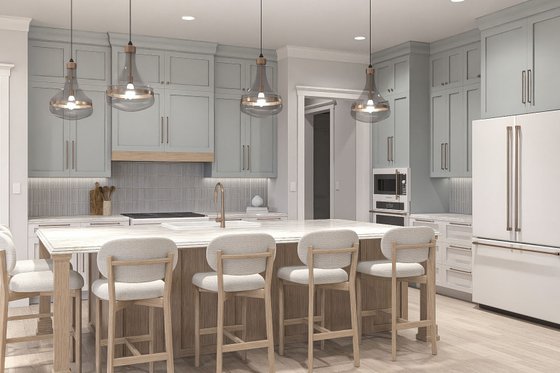 Interior - Kitchen for Traditional House Plan #455-787 - 4 bed, 4 bath