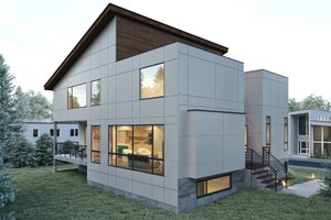 Exterior - Other Elevation for Contemporary House Plan #1066-32 - 4 bed, 3.5 bath