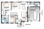 Ranch Style House Plan - 2 Beds 1 Baths 1443 Sq/Ft Plan #23-2652 