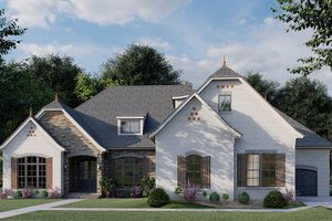 Ranch Exterior - Front Elevation Plan #923-94