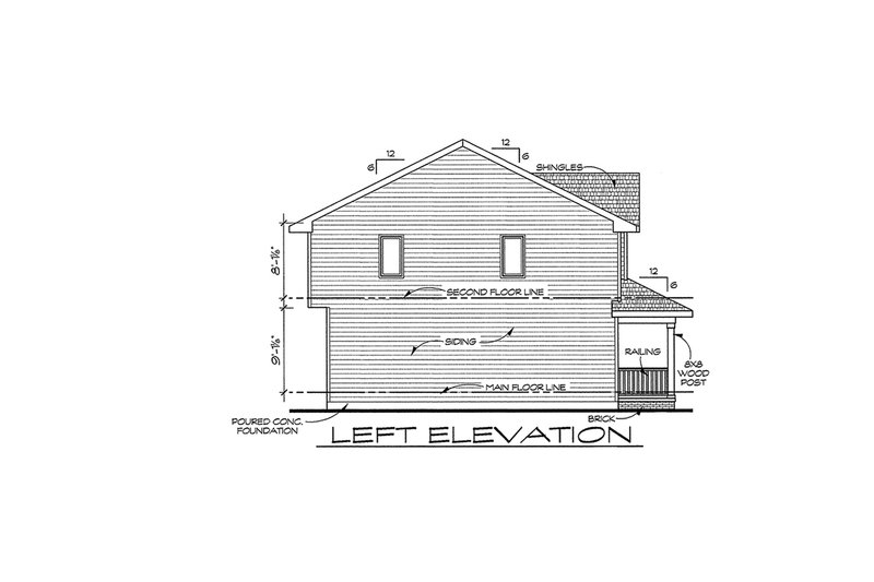 Dream House Plan - Exterior - Other Elevation 1 for Traditional House Plan #20-2111 - 3 bed, 2.5 bath