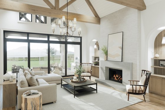 Interior - Family Room 1 for Farmhouse House Plan #1114-92 - 2 bed, 2.5 bath