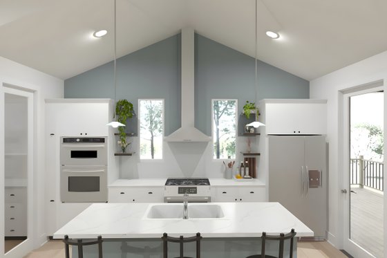 Interior - Kitchen for Modern House Plan #49-291 - 4 bed, 3.5 bath