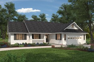 Country Exterior - Front Elevation Plan #427-10