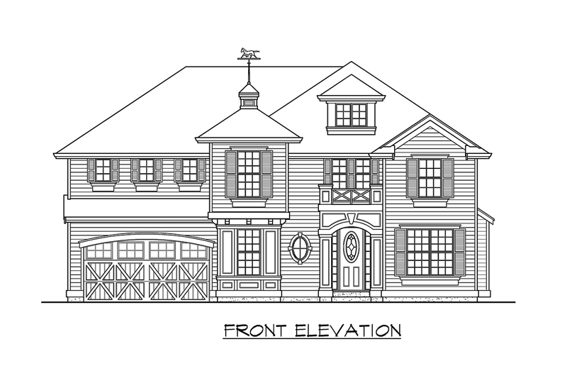 House Design - Exterior - Other Elevation for European House Plan #132-152 - 4 bed, 3 bath