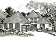 European Style House Plan - 3 Beds 2.5 Baths 2472 Sq/Ft Plan #45-148 