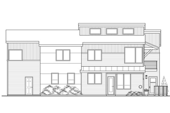 Exterior - Other Elevation for Modern House Plan #124-920 - 3 bed, 2.5 bath