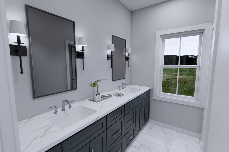 House Plan Design - Interior - Master Bathroom for Farmhouse House Plan #51-1342 - 5 bed, 4 bath