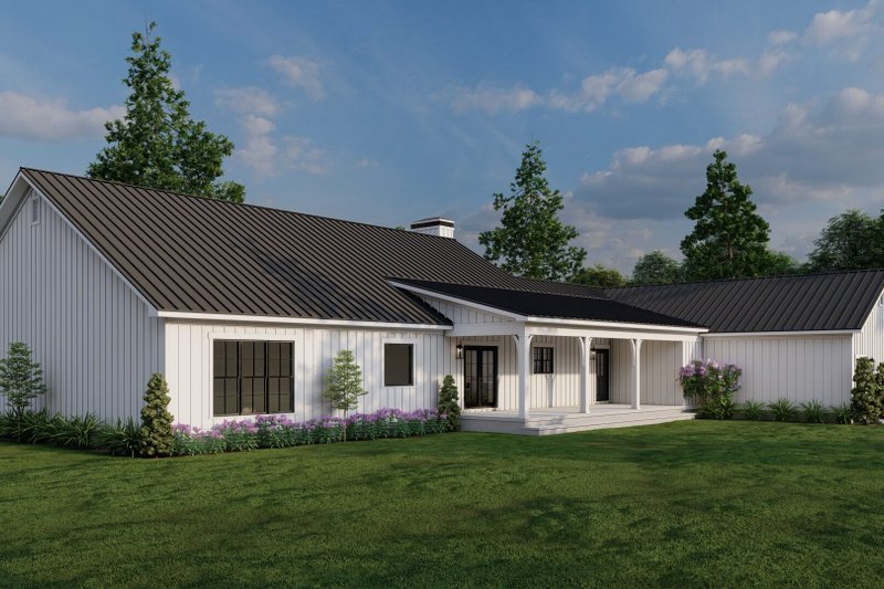 House Blueprint - Exterior - Rear Elevation for Farmhouse House Plan #923-384 - 3 bed, 3 bath