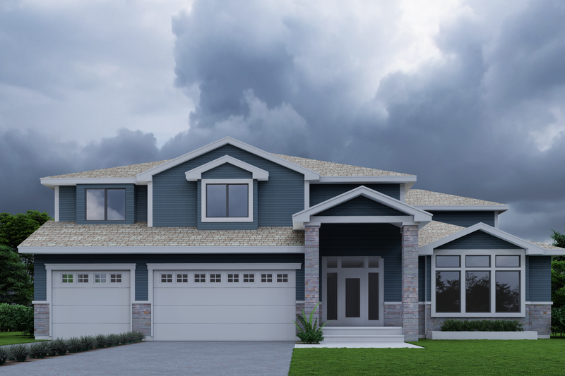 Dream House Plan - Exterior - Other Elevation for Craftsman House Plan #112-182 - 4 bed, 2.5 bath