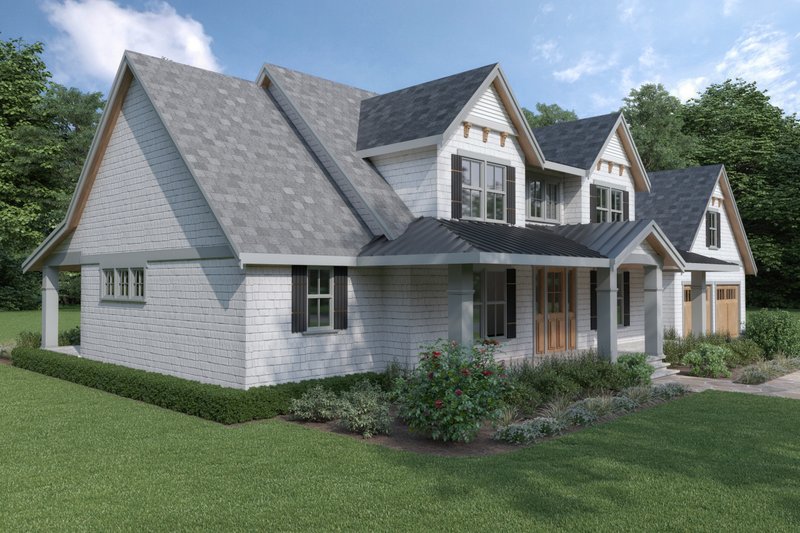 House Blueprint - Exterior - Other Elevation for Cottage House Plan #1070-72 - 3 bed, 3 bath