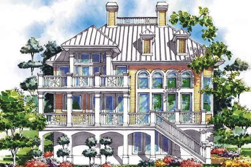Dream House Plan - Exterior - Rear Elevation for Mediterranean House Plan #930-75 - 3 bed, 3 bath