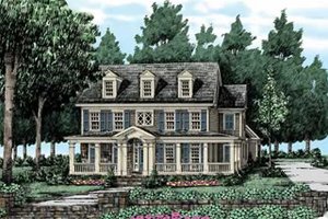 Exterior - Front Elevation 3 for Farmhouse House Plan #927-40 - 4 bed, 3.5 bath