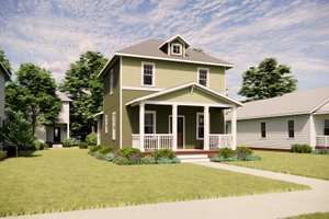 Home Plan - Exterior - Front Elevation for Victorian House Plan #936-35 - 3 bed, 2 bath