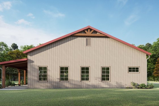 Exterior - Other Elevation 2 for Barndominium House Plan #1092-32 - 3 bed, 2 bath