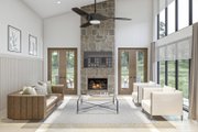 Modern Style House Plan - 2 Beds 2 Baths 1575 Sq/Ft Plan #455-533 