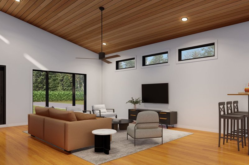 House Plan Design - Interior - Family Room 3 for Modern House Plan #923-376 - 3 bed, 2 bath