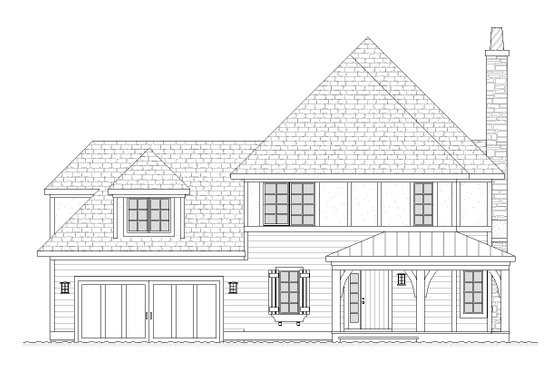 Exterior - Front Elevation 3 for Country House Plan #901-83 - 3 bed, 2.5 bath