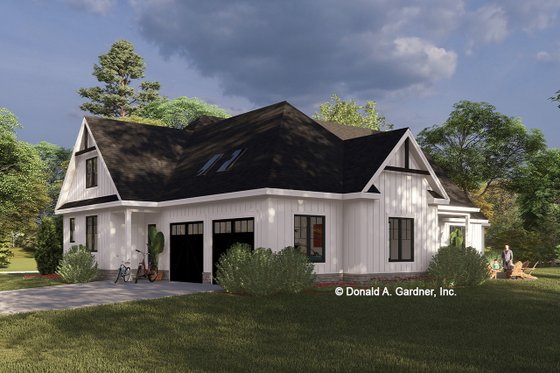 Exterior - Other Elevation for Farmhouse House Plan #929-1187 - 4 bed, 3.5 bath