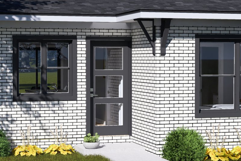 House Blueprint - Exterior - Other Elevation for Modern House Plan #513-2481 - 2 bed, 2 bath