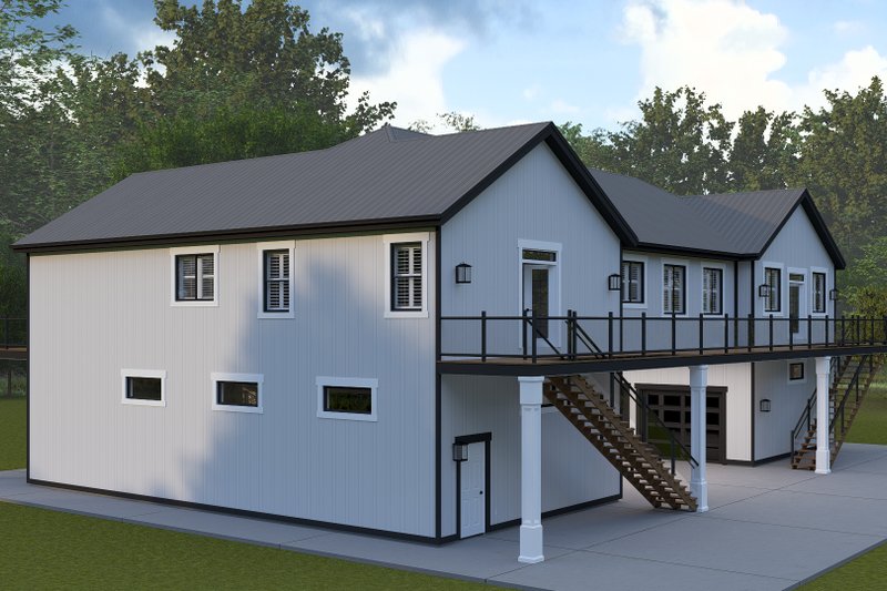 House Design - Exterior - Rear Elevation for Barndominium House Plan #1060-424 - 3 bed, 2.5 bath