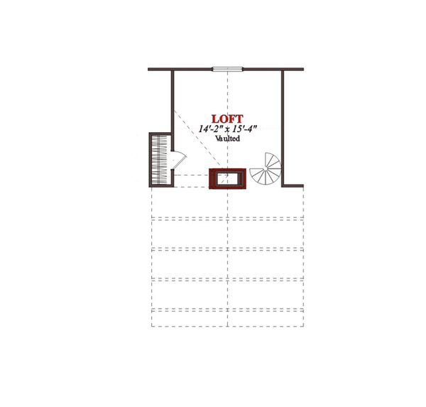 Country Floor Plan - Upper Floor Plan #63-286