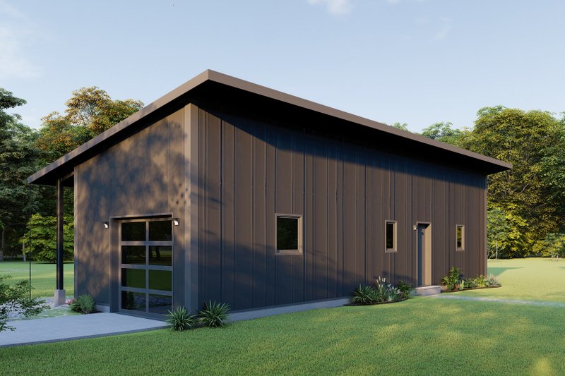 Dream House Plan - Exterior - Other Elevation 4 for Contemporary House Plan #1092-12 - 1 bed, 1 bath