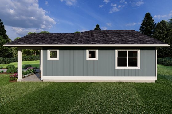 Exterior - Other Elevation 2 for Cottage House Plan #126-260 - 1 bed, 1 bath