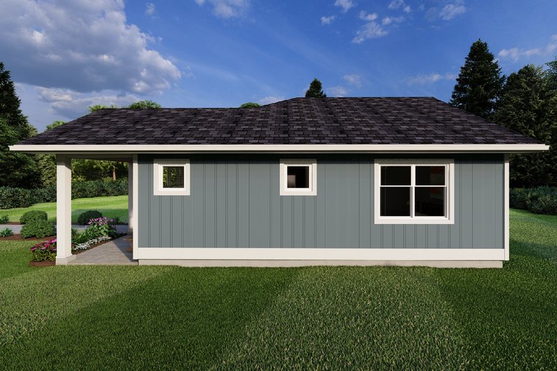 Dream House Plan - Exterior - Other Elevation 2 for Cottage House Plan #126-260 - 1 bed, 1 bath