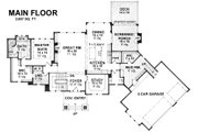 Craftsman Style House Plan - 3 Beds 3 Baths 5121 Sq/Ft Plan #51-581 