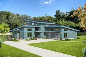 Contemporary Exterior - Front Elevation Plan #932-769