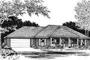 Ranch Style House Plan - 3 Beds 2 Baths 1598 Sq/Ft Plan #15-110 