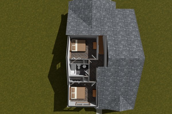 House Blueprint - Cottage Floor Plan - Upper Floor Plan #513-2367