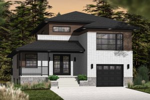 Contemporary Exterior - Front Elevation Plan #23-2580
