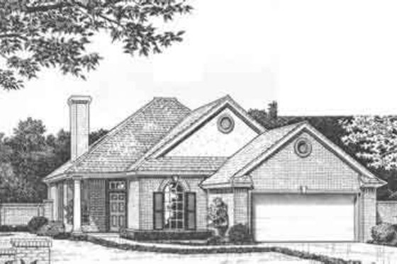 Exterior - Front Elevation for Traditional House Plan #310-478 - 2 bed, 2 bath