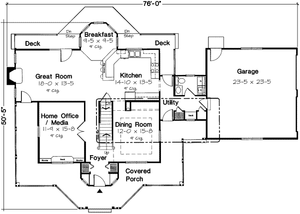 Country Floor Plan - Main Floor Plan #312-473