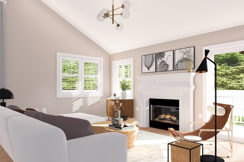Architectural House Design - Interior - Family Room for Traditional House Plan #1060-20 - 5 bed, 5 bath