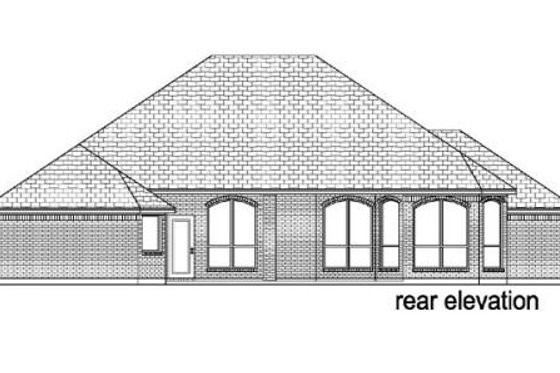 Exterior - Rear Elevation for Traditional House Plan #84-274 - 4 bed, 3 bath
