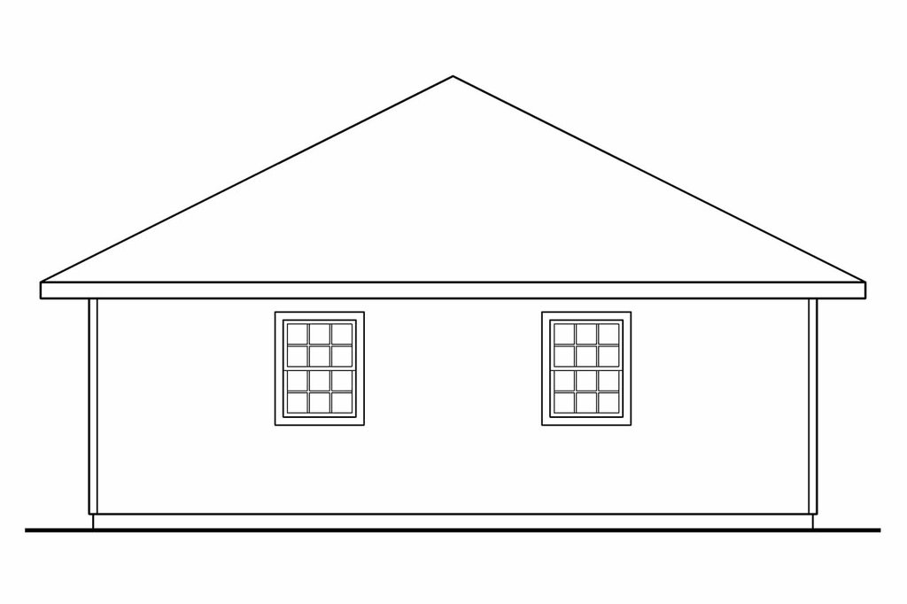 Exterior - Other Elevation 1 for Traditional House Plan #124-664, 0 bath