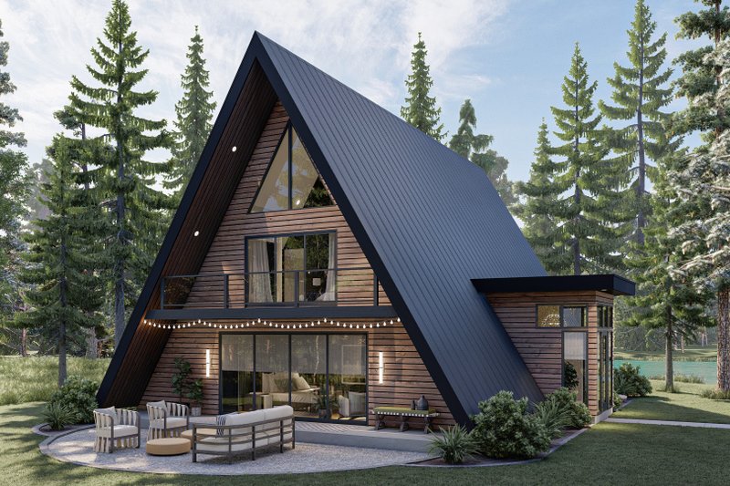 Home Plan - Cabin Exterior - Front Elevation Plan #455-297