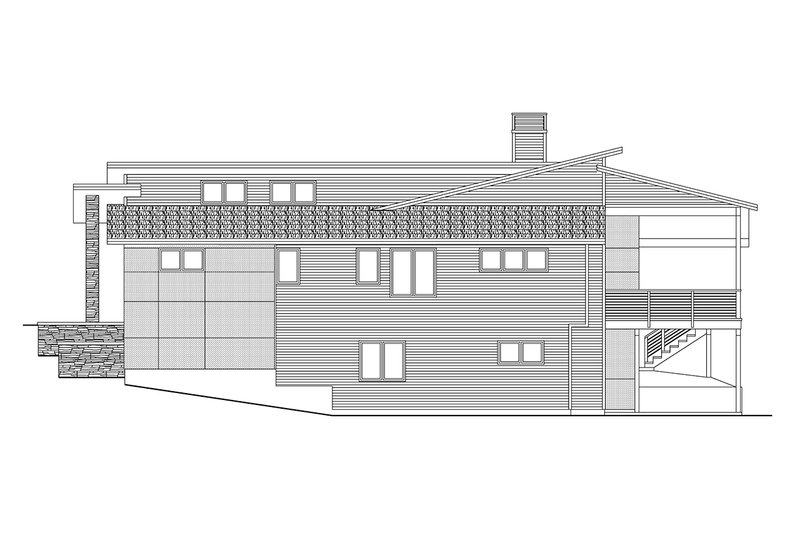 Architectural House Design - Exterior - Other Elevation 2 for Contemporary House Plan #124-1374 - 4 bed, 3 bath