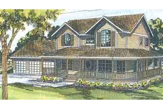 Exterior - Other Elevation for Farmhouse House Plan #124-407 - 4 bed, 3.5 bath