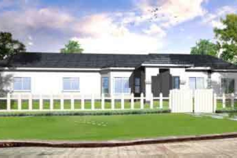 Dream House Plan - Adobe / Southwestern Exterior - Front Elevation Plan #1-1176