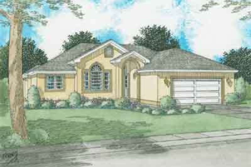 Dream House Plan - Exterior - Front Elevation Plan #126-129