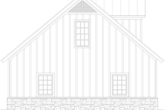 Exterior - Other Elevation for Country House Plan #932-1090, 0 bath
