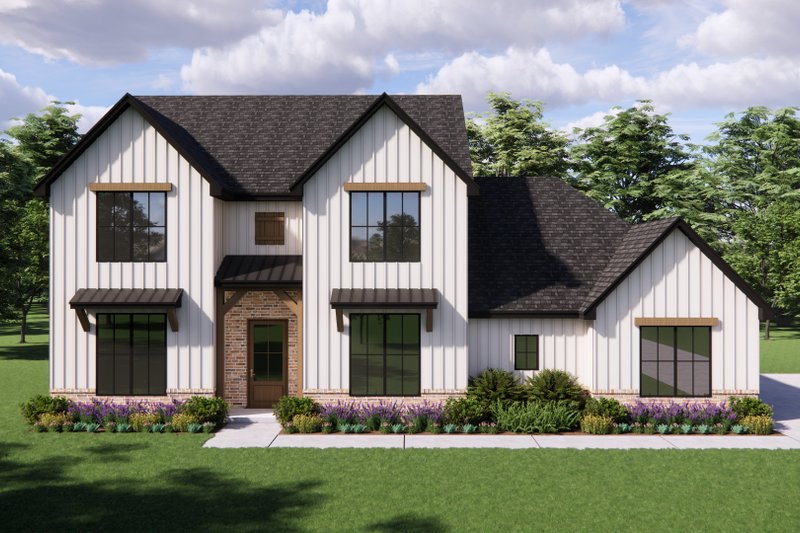 Architectural House Design - Exterior - Front Elevation 2 for Farmhouse House Plan #1119-18 - 4 bed, 2.5 bath