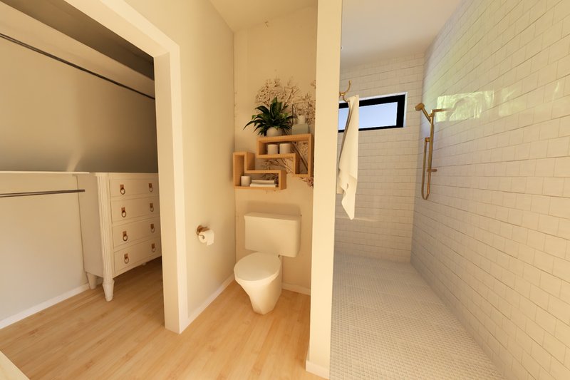 House Plan Design - Interior - Master Bathroom 2 for Farmhouse House Plan #126-271 - 3 bed, 2 bath